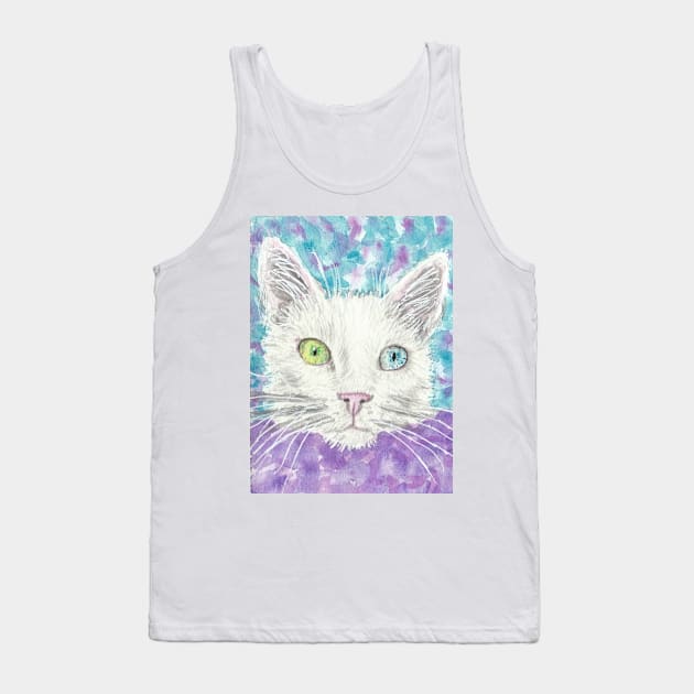 Cat face Tank Top by SamsArtworks